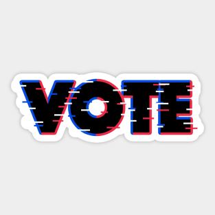 Glitch Vote Sticker